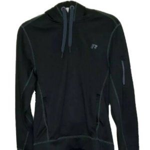 Russell Activewear Hoodie Small Womens Rich Black Pullover Athletic Small S-CH